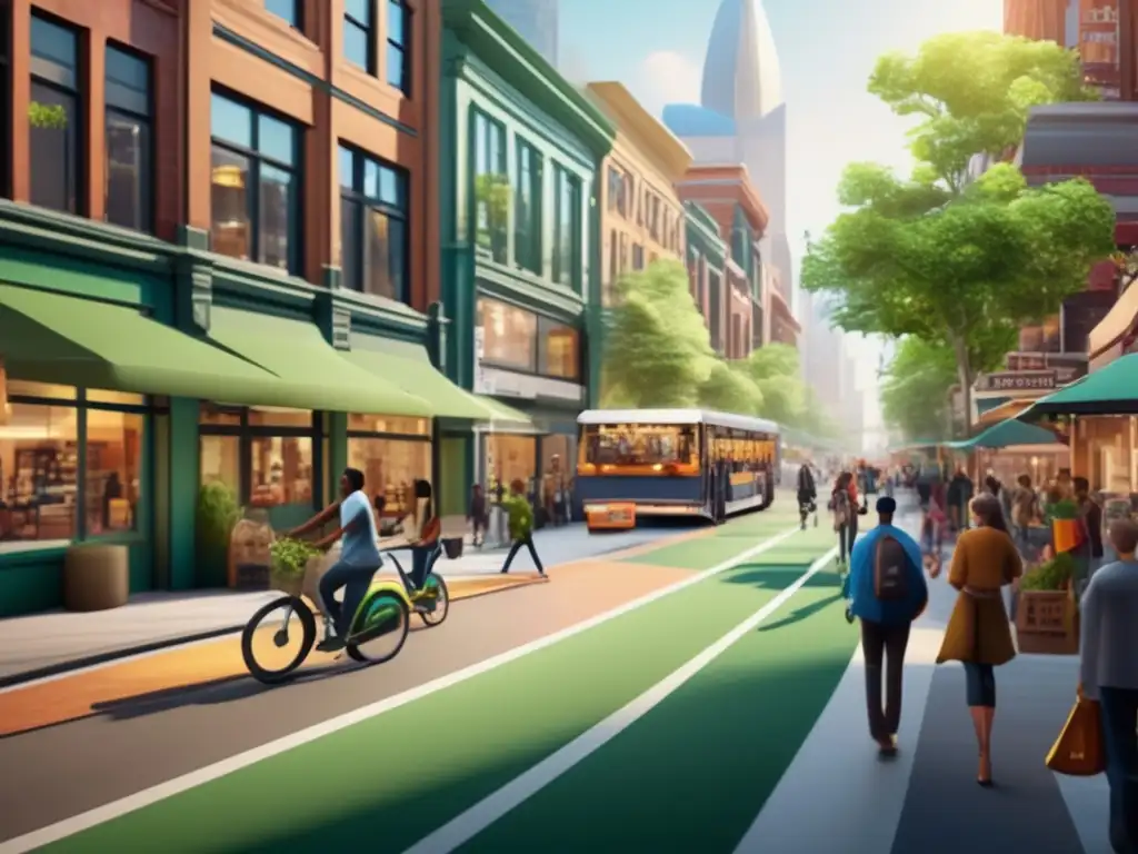 Calles urbanas vibrantes: sostenibilidad y comercio local