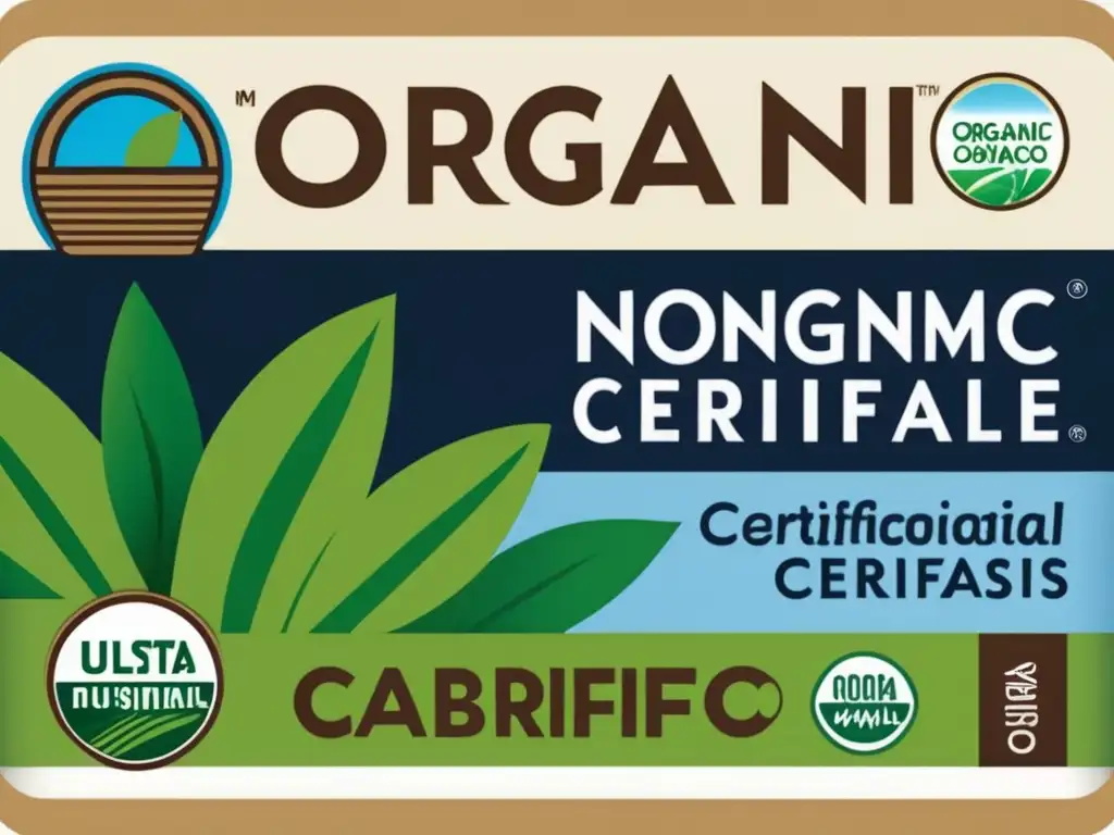 Etiquetado de alimentos ecofriendly: detalles nítidos y certificaciones