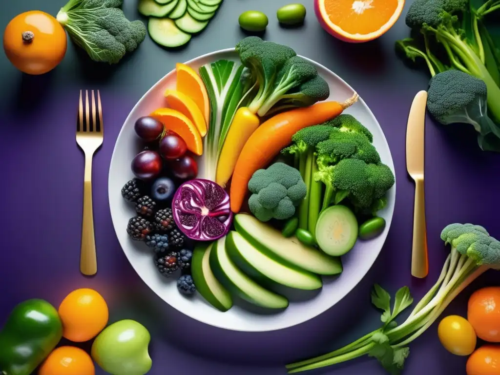 Una exquisita y saludable combinación de frutas, verduras y proteínas, en una presentación vibrante y apetitosa. <b>Dieta cetogénica y salud autoinmune.