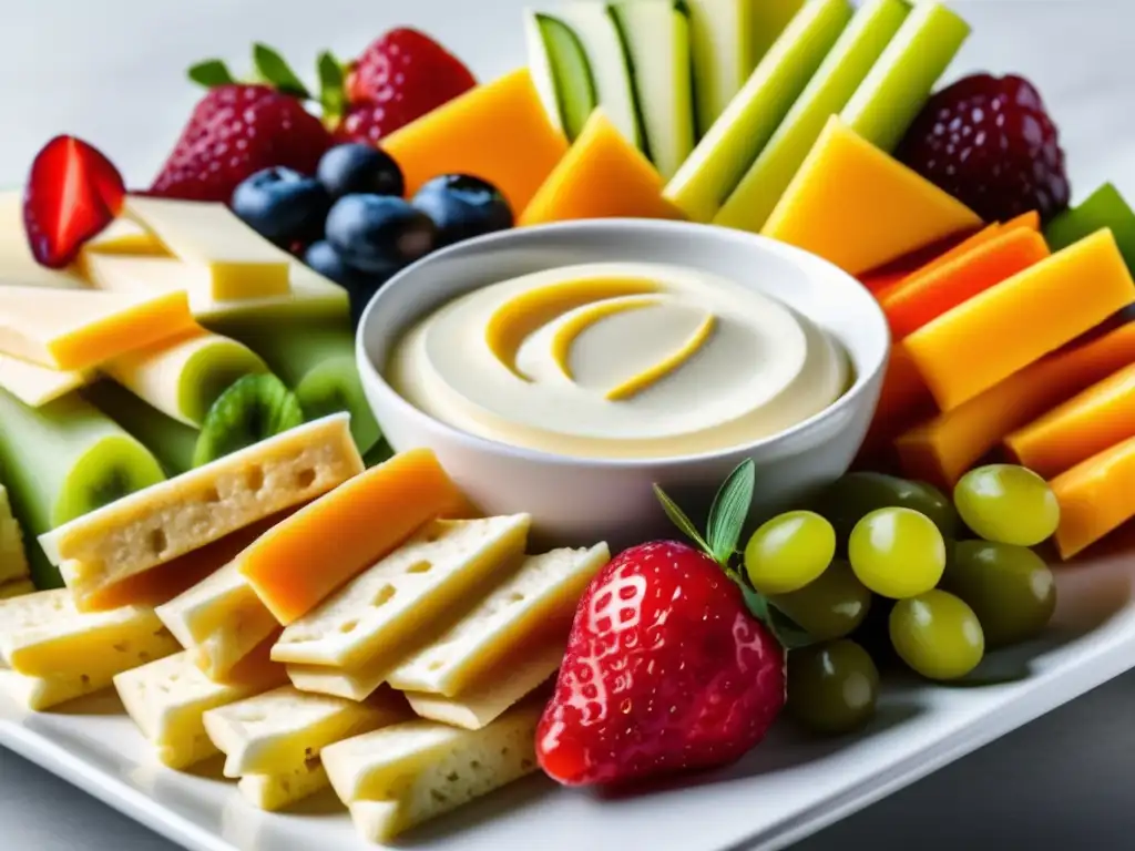 Un festín saludable de snacks libres de alérgenos en una presentación apetitosa.
