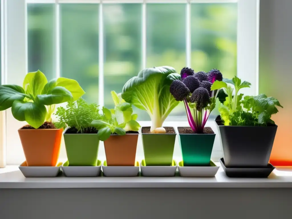 Mini huerto urbano: verduras frescas en macetas