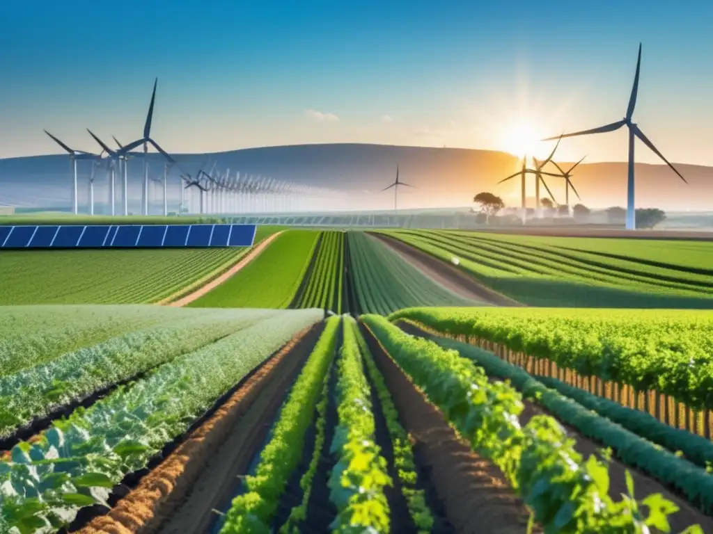 Armonía sostenible: agricultura y energía renovable