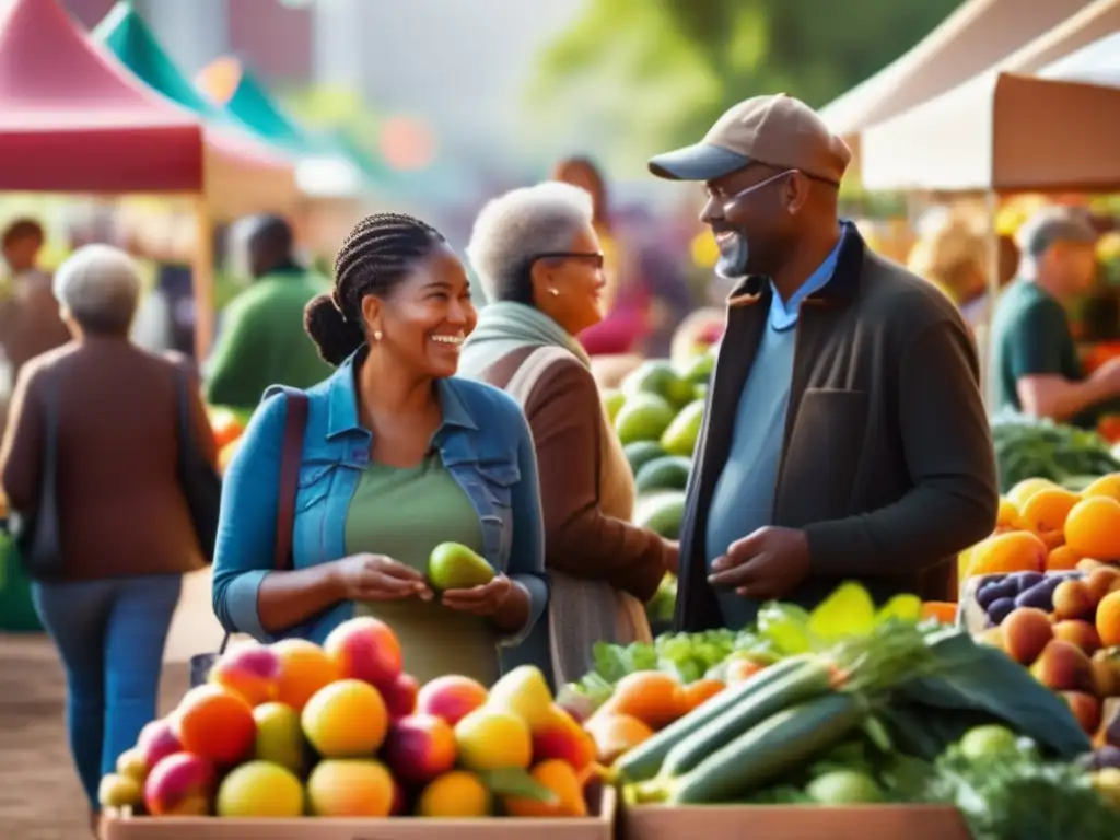 Mercado de agricultores: selección consciente de alimentos frescos