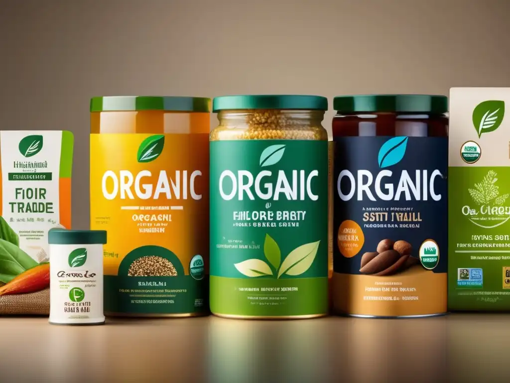 Alimentos ecofriendly con etiquetas de sostenibilidad