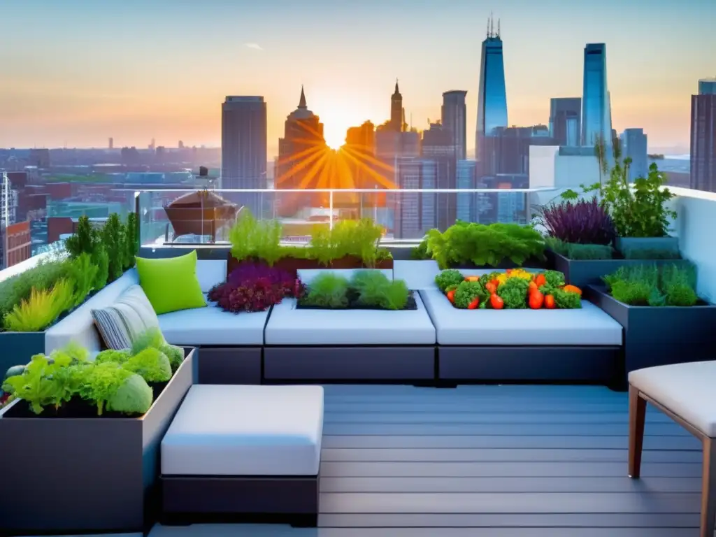Jardín urbano: oasis moderno en la azotea