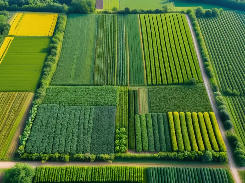 Granja policultural: un mosaico vibrante de cultivos intercalados